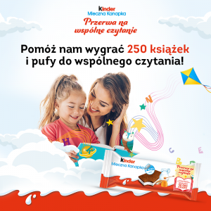 Konkurs Kinder Mleczna Kanapka książki dla bibliotek