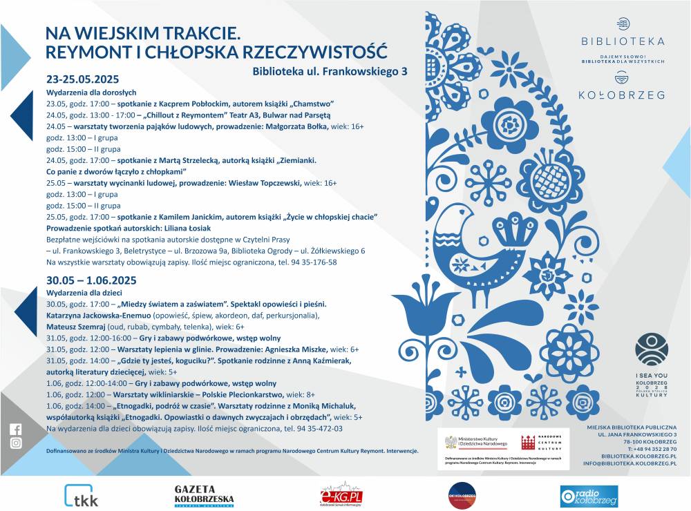 Na wiejskim trakcie. Reymont i chłopska rzeczywistość. Spotkania - plakat