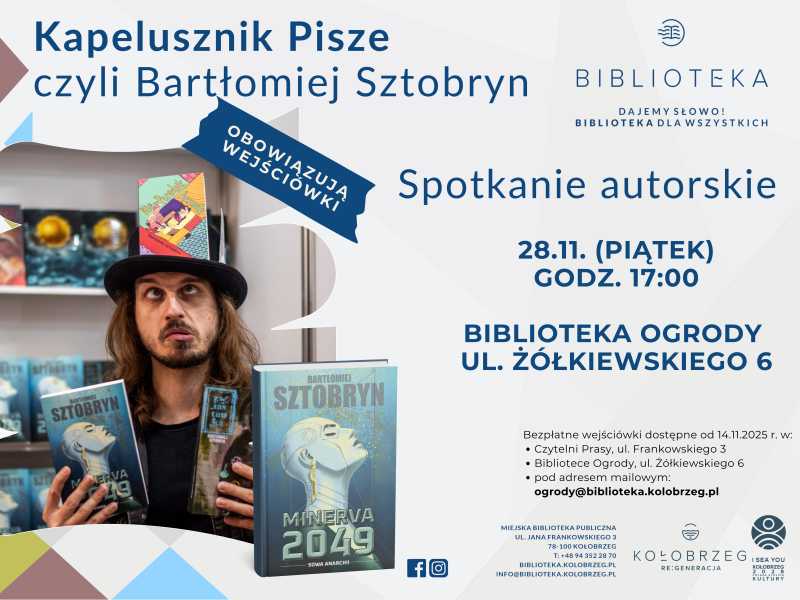 Spotkanie autorskie Bartłomiej Sztobryn