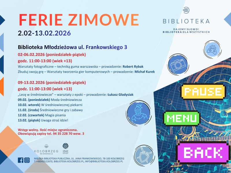 Ferie zimowe w Bibliotece