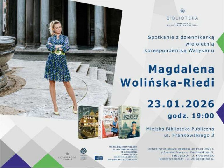 Spotkanie autorskie Magdalena Wolińska - Riedi
