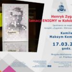 Henryk Zygalski spotkanie - plakat