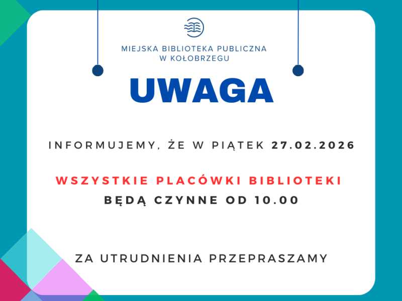 Zmiana godzin otwarcia