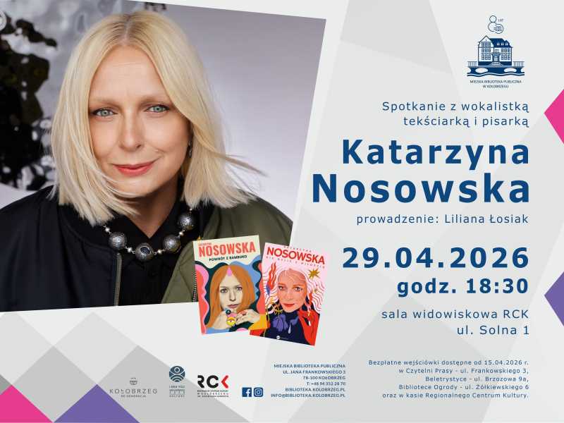 Spotkanie autorskie z Katarzyną Nosowską