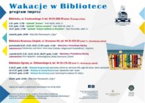 Wakacje w Bibliotece plakat