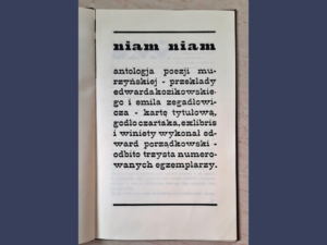 „Niam-niam. Antologia poezji murzyńskiej”