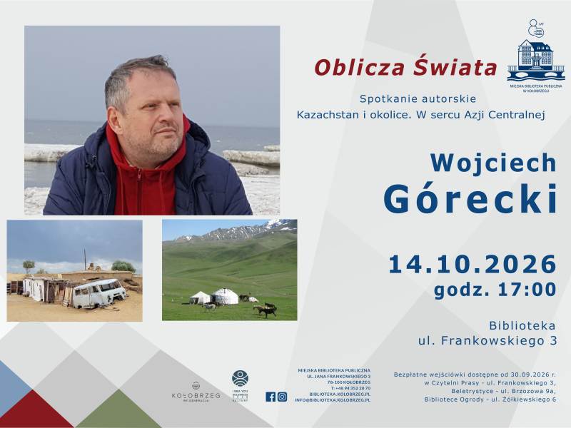 Oblicza Świata spotkanie autorskie Wojciech Górecki