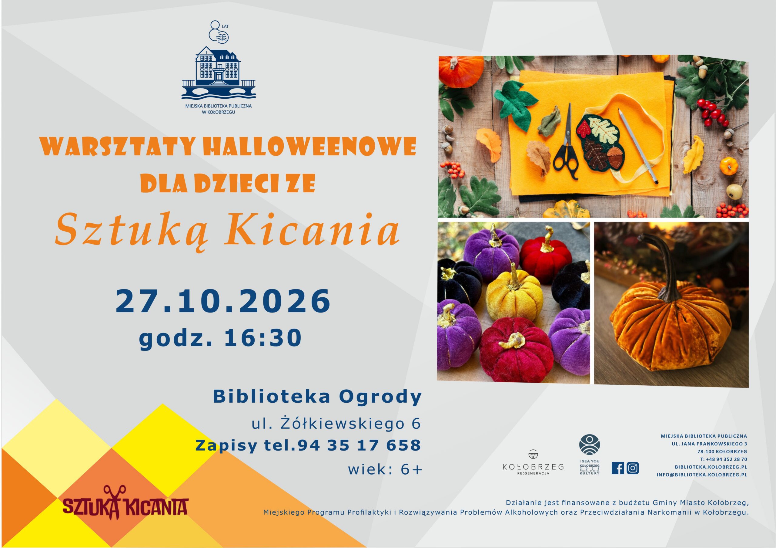 warsztaty dla dzieci, plakat